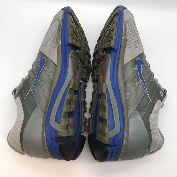 Nike Lunarglide 2+ Sneakers Men's 12 Gray & Blue 407648-099 Lace Up Running Shoe - Picture 7 of 13